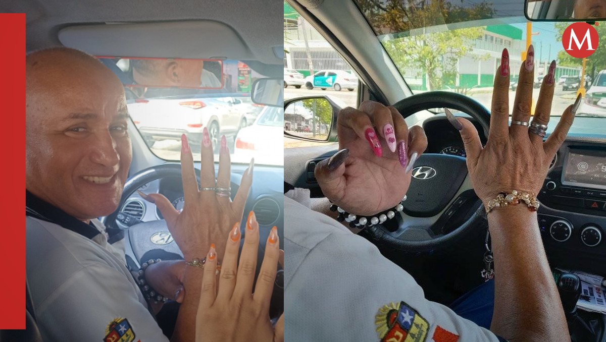 Taxista de uñas largas en Cancún / Facebook