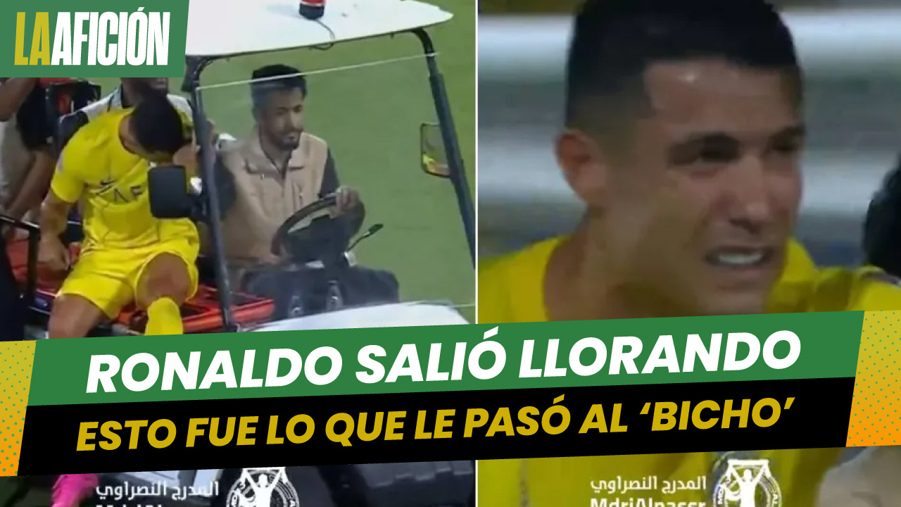 Cristiano Ronaldo salió entre lágrimas por lesión en la Final ante el Al Hilal