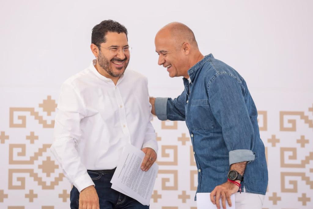 Martí Batres en inauguración del parque Cuitláhuac en Iztapalapa. | Especial