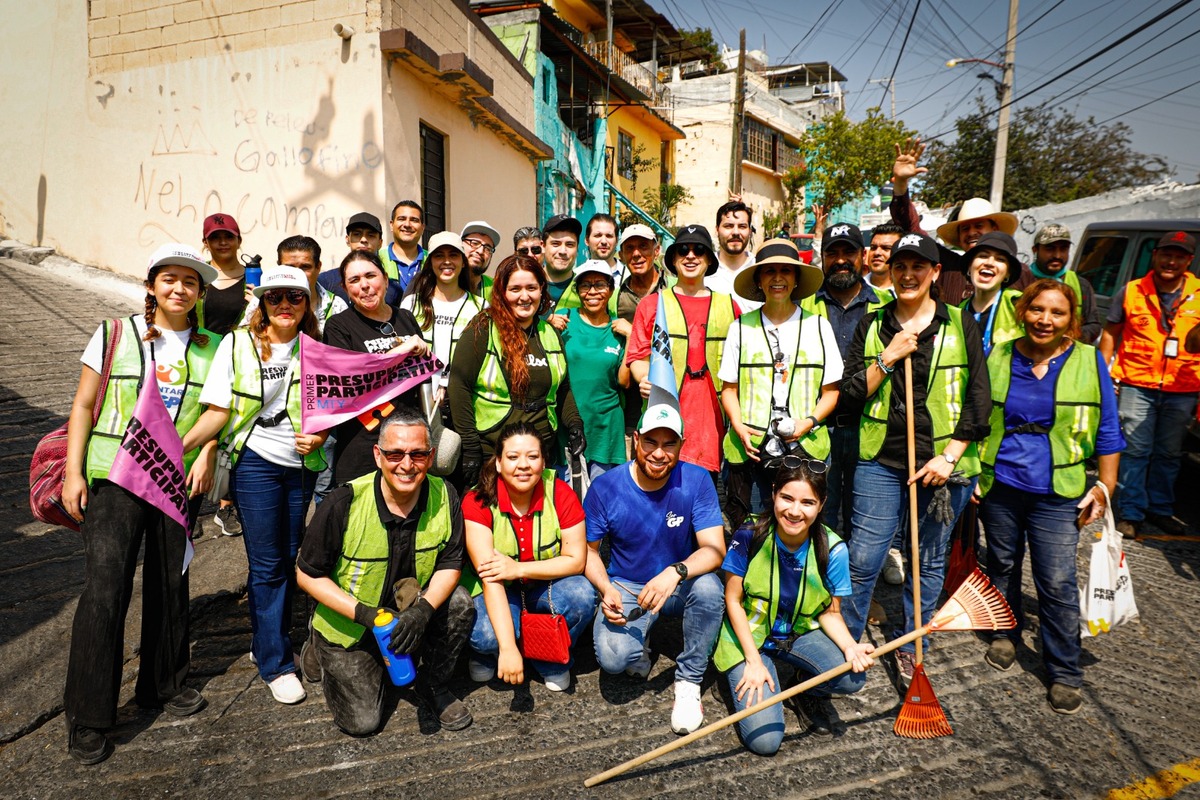 El municipio realizó este lunes una brigada de limpieza en el cerro de La Campana. Foto: Especial