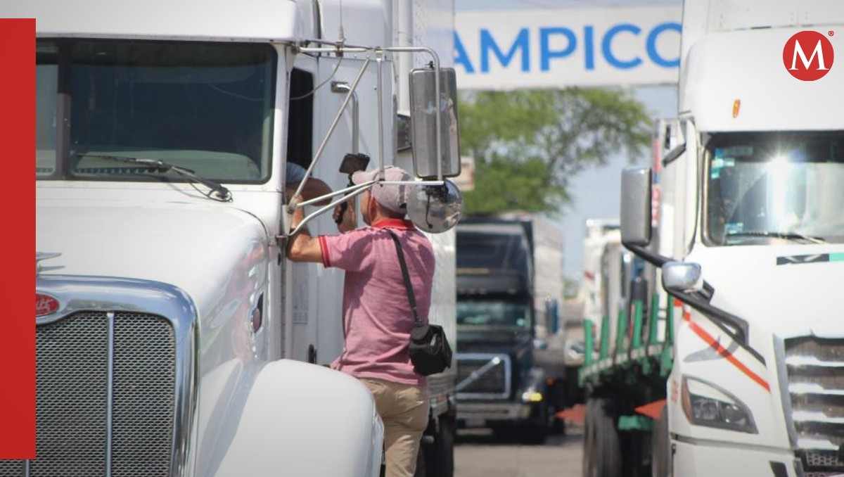 Bloqueo en carretera Tampico-Valles. (Sergio Sánchez)