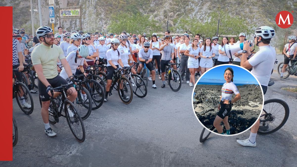 Los ciclista se dieron cita en el parque vestidos de blanco para honrar a Alejandra | Fabricio Gallegos/Especial
