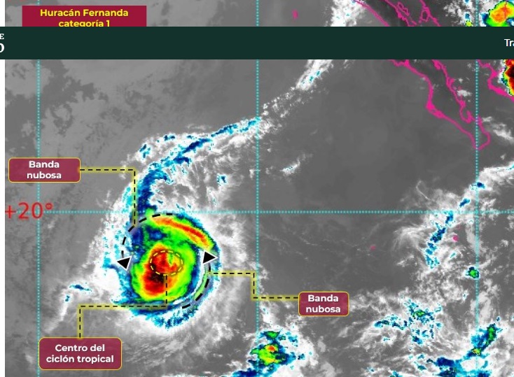 Huracán 'Fernanda' cateogría 1 | Baja California Sur