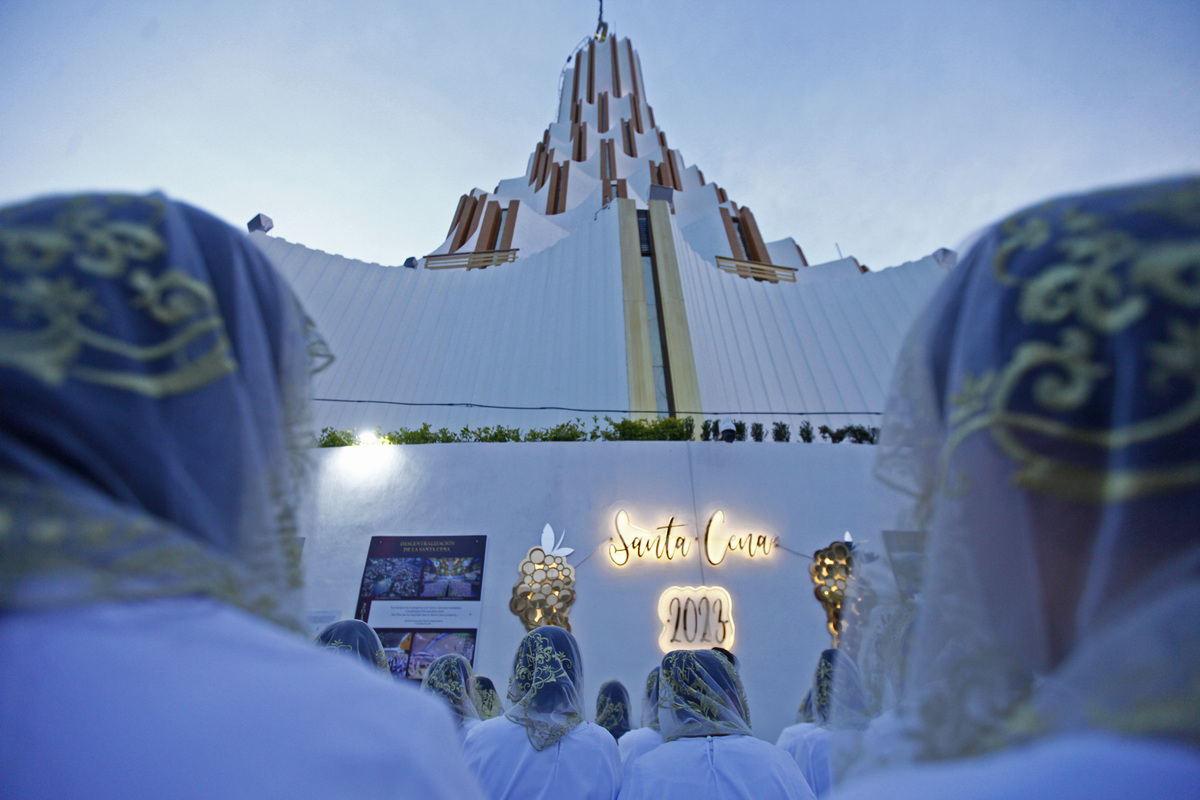 La iglesia La Luz del Mundo reunió a 500 mil personas de 62 países para la Santa Cena 2023. (Fernando Carranza)