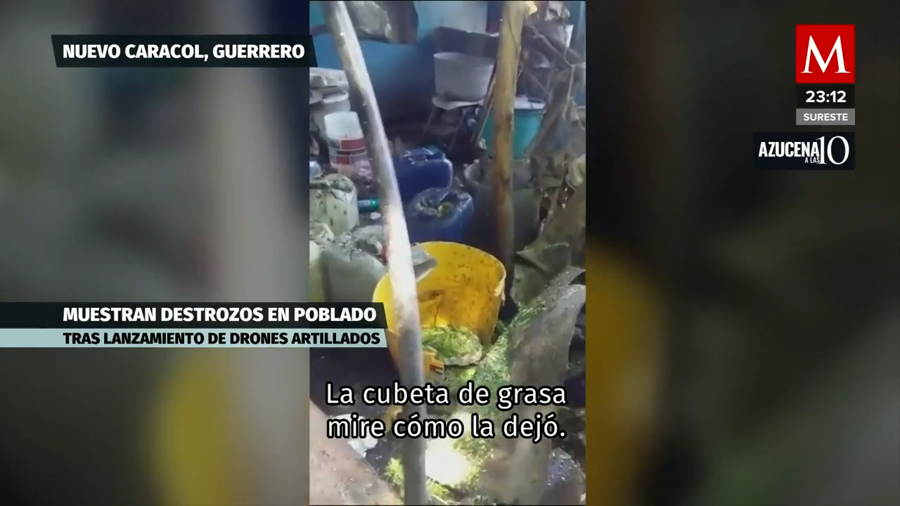 Residentes de Nuevo Caracol en Guerrero denuncian ataques con drones por parte de criminales