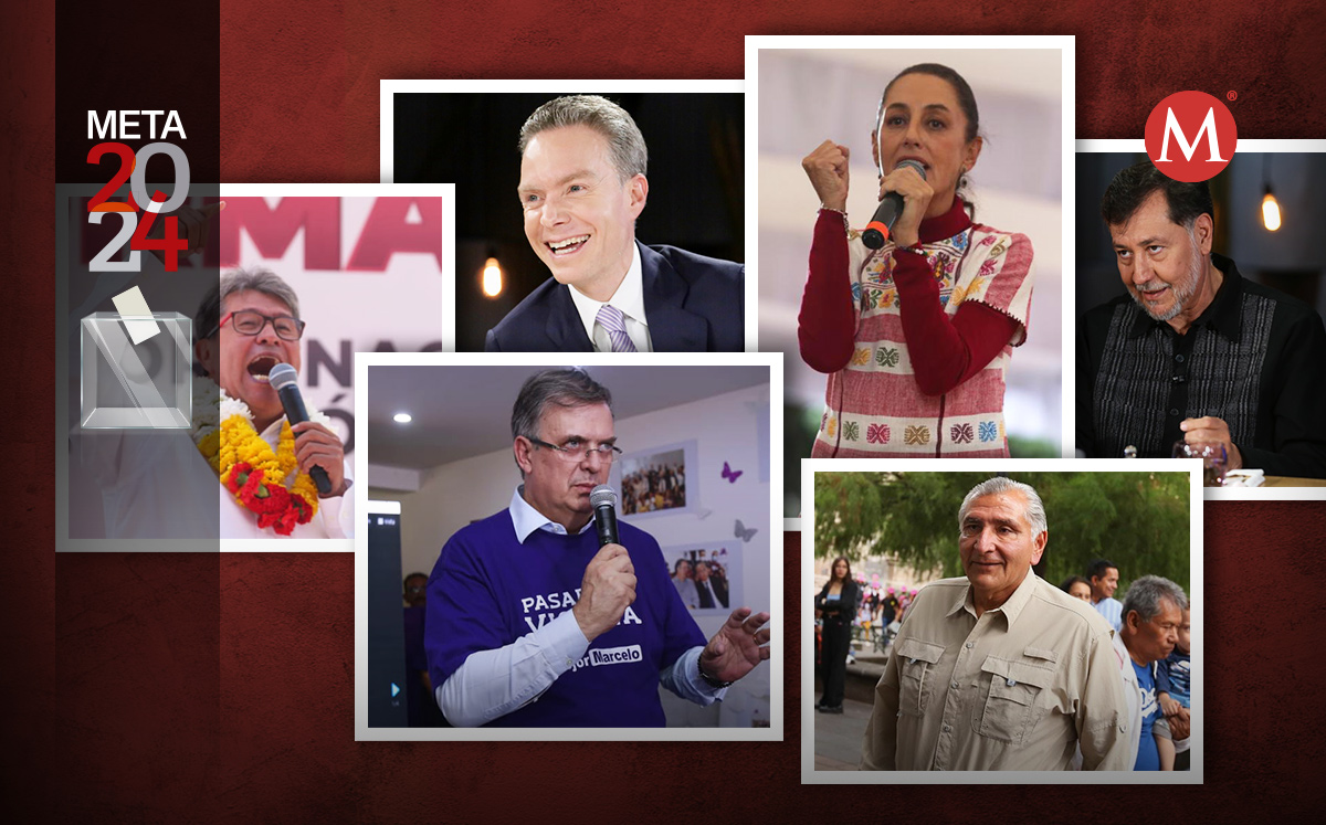 Xóchitl Gálvez y 'corcholatas' de Morena, 16 de agosto. (Especial)