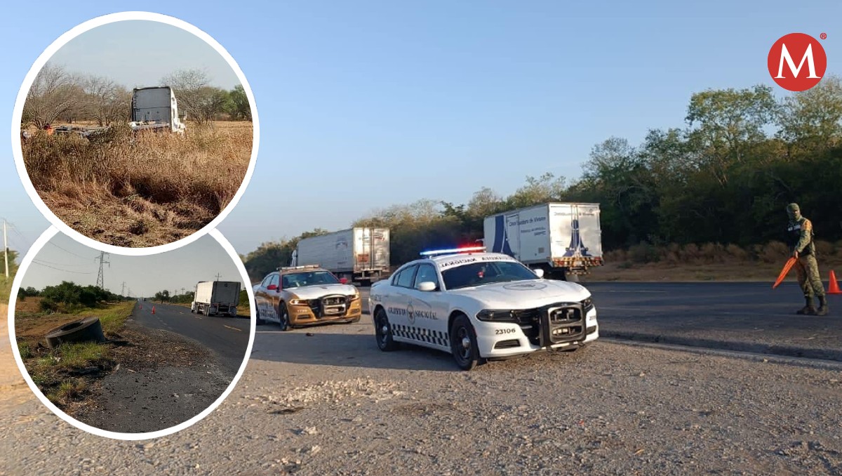 Atiende Guardia Estatal dos accidentes en carretera Victoria-Monterrey