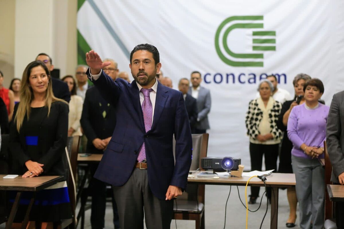 Mauricio Massud Martínez rindió protesta como nuevo presidente del CONCAEM.