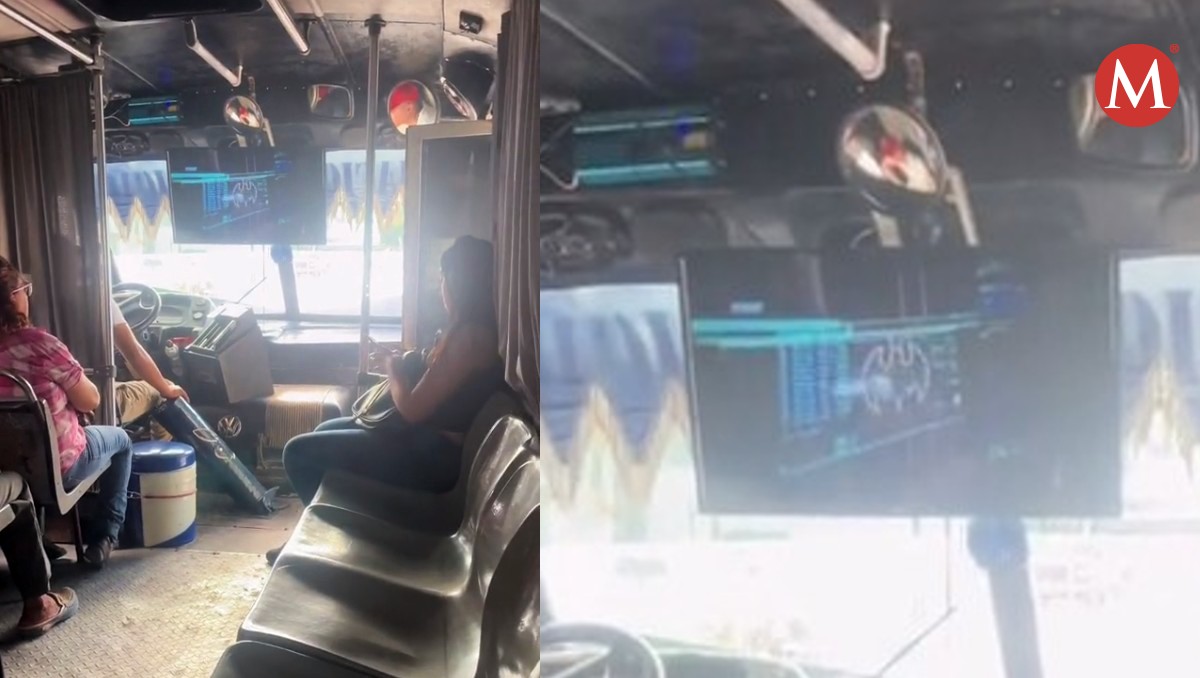Captan autobús en Tampico con pantalla para ver películas