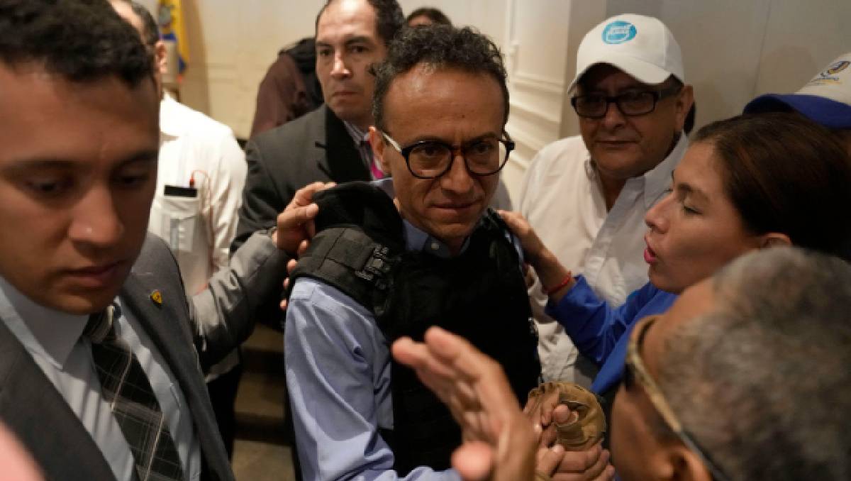 Christian Zurita, nuevo candidato presidencial en Ecuador.  (AP)