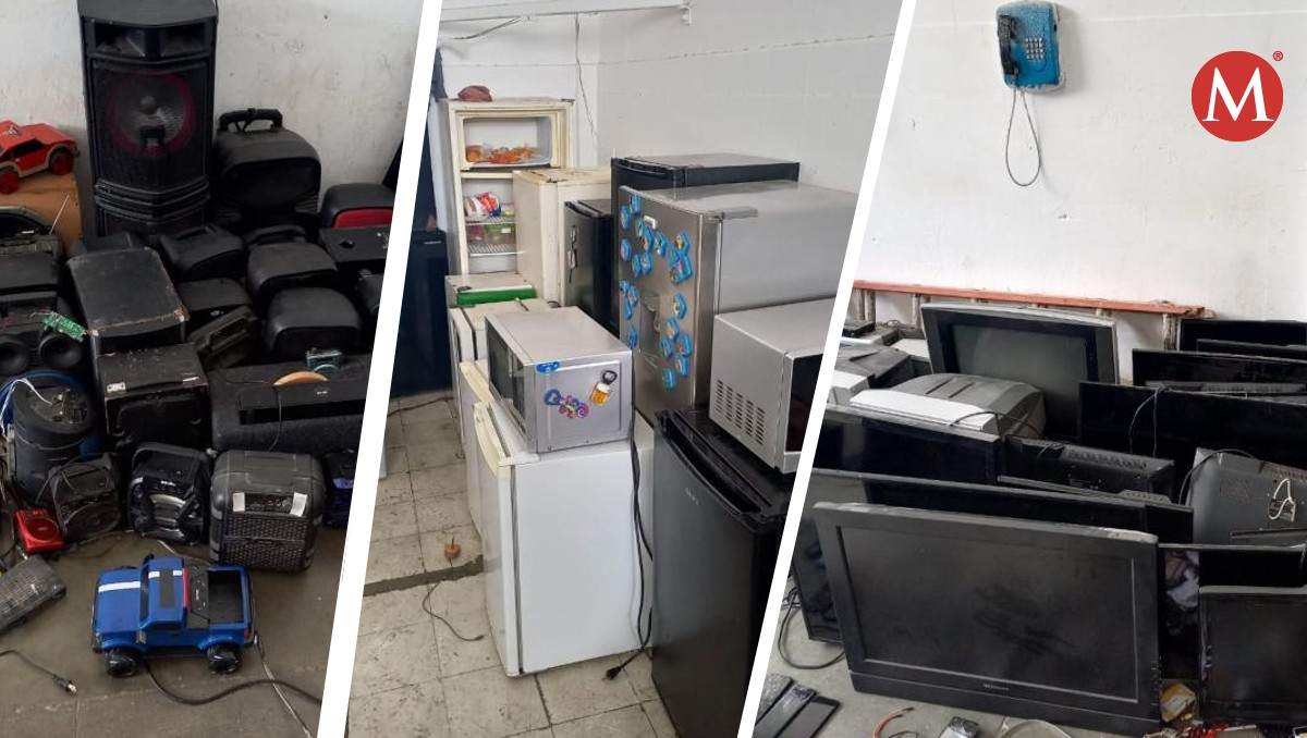 Estos objetos fueron localizados durante cateo en penal de Victoria