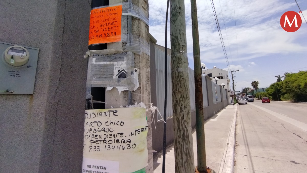 Oferta de renta de casas para estudiantes universitarios en Tampico. | Foto: Yazmín Sánchez