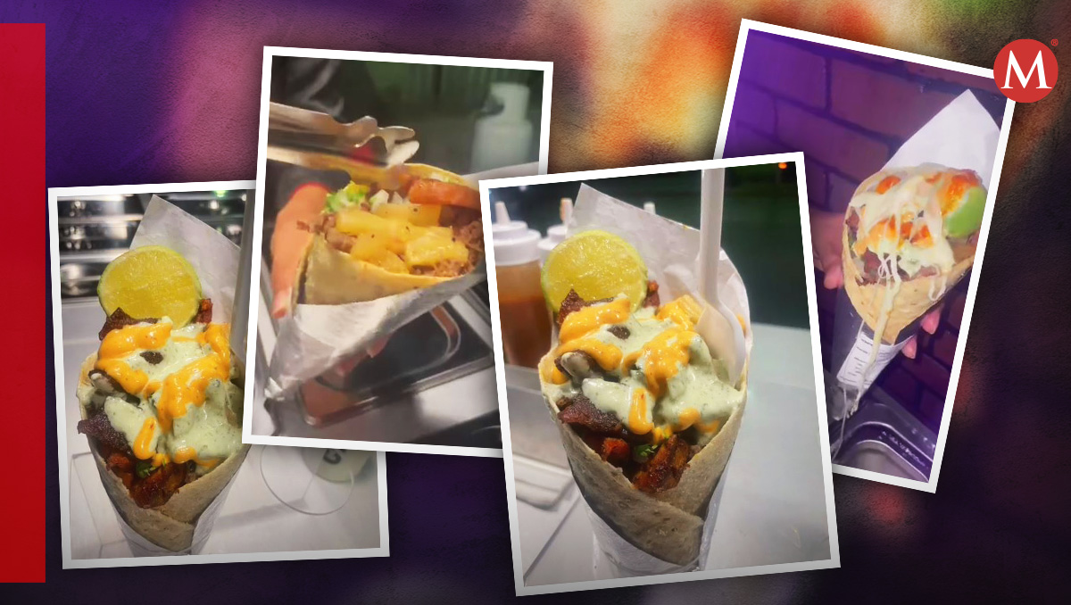 Tacos en cono en Torreón. | Facebook