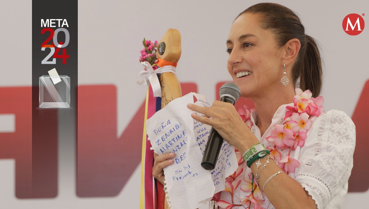 Claudia Sheinbaum durante su visita a Puebla | Agencia Enfoque