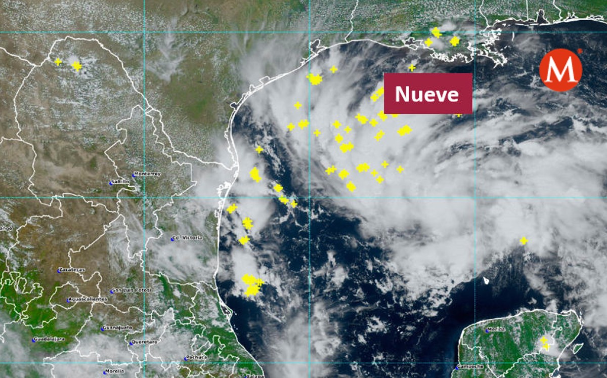 Depresión Tropical Nueve Se Forma en el Golfo de México: Pronóstico de Lluvias y Condiciones Meteorológicas