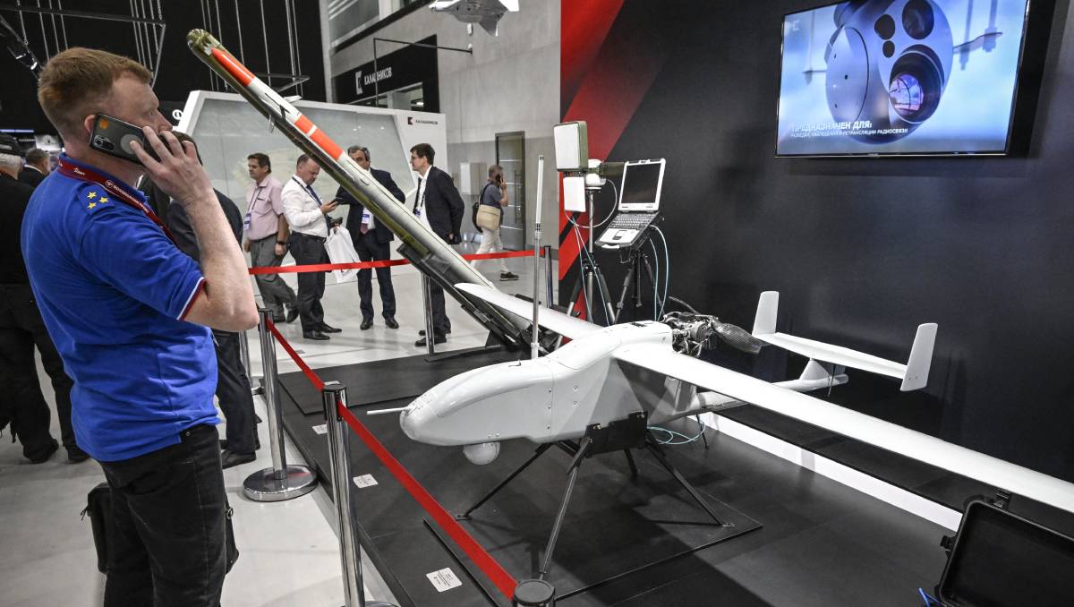 El dron Granat 4E es fabricado por la empresa que hace los AK-47 | AFP