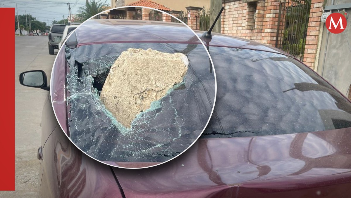 Lanzan piedra a automóvil en Ciudad Madero. (Especial)