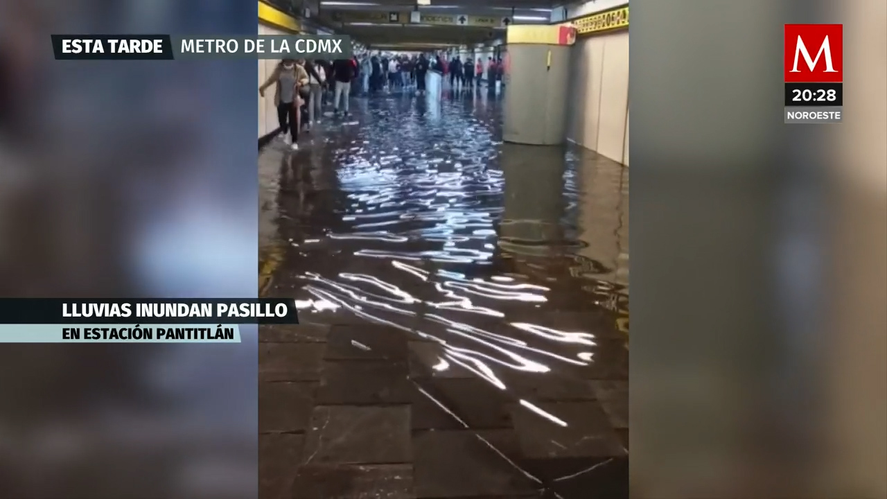 Afectaciones por Lluvias en la Estación Pantitlán