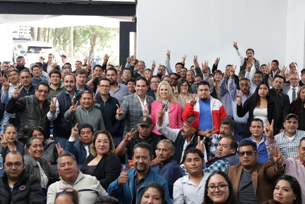Autoridades auxiliares de los ultimos tres periodos mostraron apoyo a la Alcaldesa de Huixquilucan. (Especial)