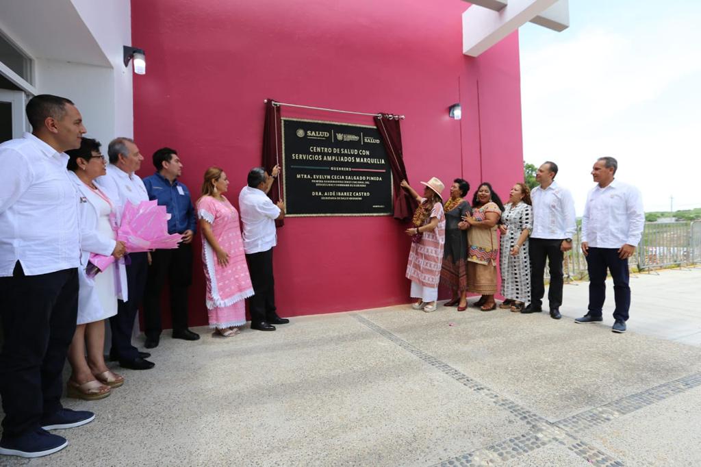 Inaugura Evelyn Salgado Pineda el Centro de Salud con Servicios Ampliados de Marquelia
