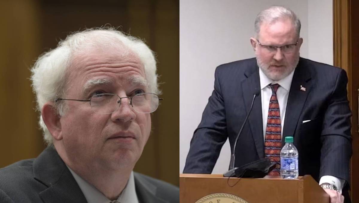John Eastman (izquierda) y Scott Hall (derecha) se entregaron a la justicia | Especial