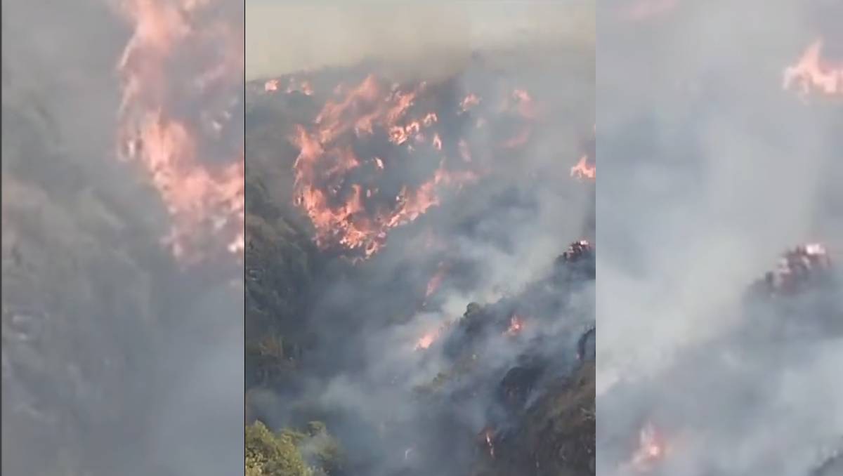 En redes sociales se compartieron videos del fuego | Especial