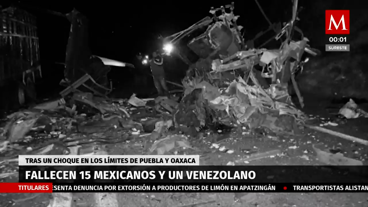 Detalles del accidente en carretera Tehuacán-Oaxaca, según informe del INM
