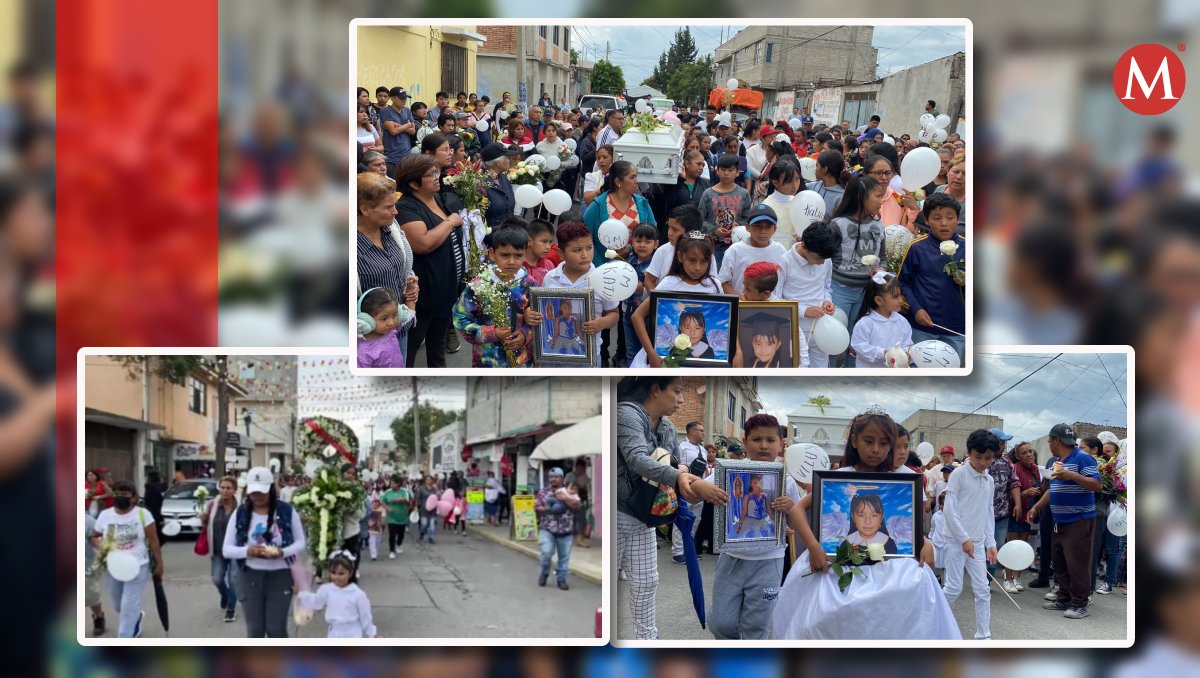 Familiares y compañeros de la escuela dieron el último adios a Katia. | Fotos (Zuleyma G)