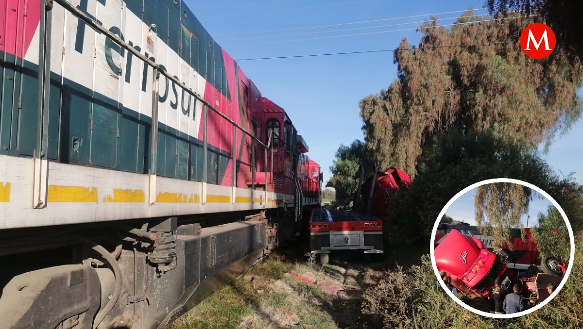 Tren arrolla a tráiler en la carretera Cuapiaxtla-Acatlán de Osorio | Alfredo