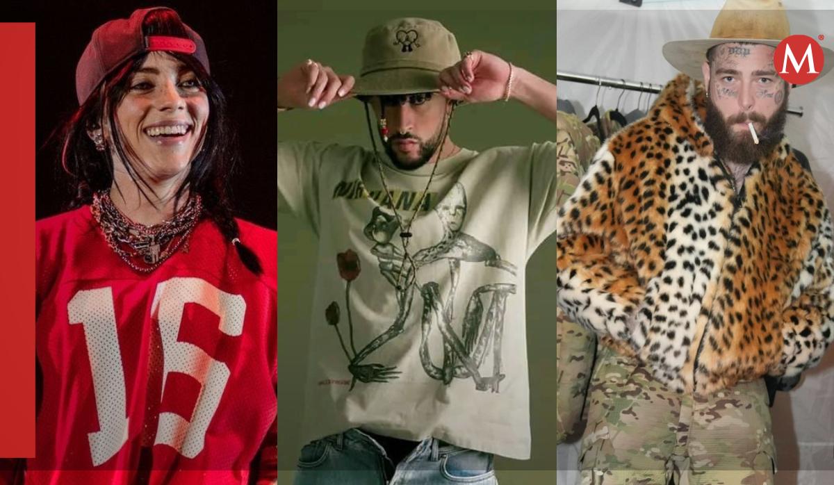 Bad Bunny, Billie Eilish y Post Malone / Twitter
