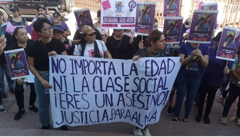 Exigen justicia por feminicidio de Alma Lourdes en Sonora; cajemenses indignados se suman