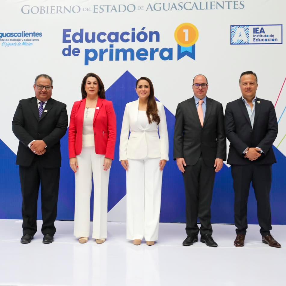 Tere Jiménez presenta acciones para impartir una educación de primera en Aguascalientes