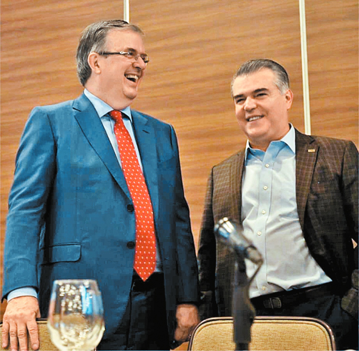 El ex canciller y el líder de la IP Francisco Cervantes. especial