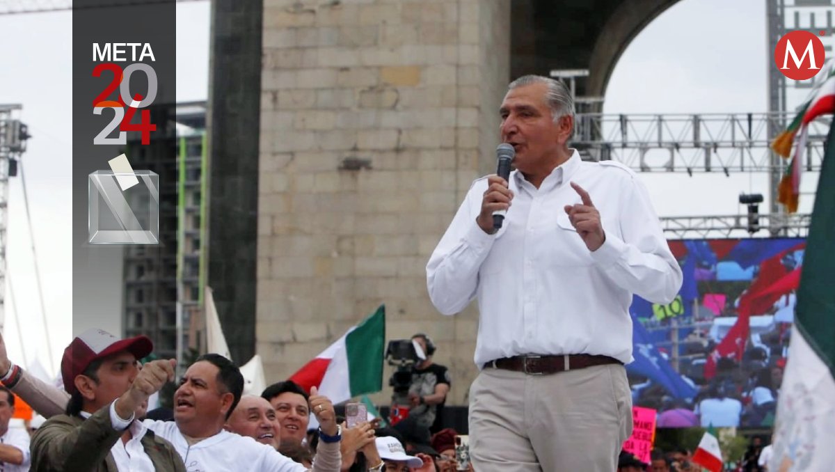 Adán Augusto López termina sus recorridos en el Monumento a la Revolución | Ariana Pérez