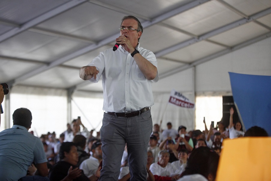 El ex canciller Marcelo Ebrard de visita en Guadalajara (Fernando Carranza)