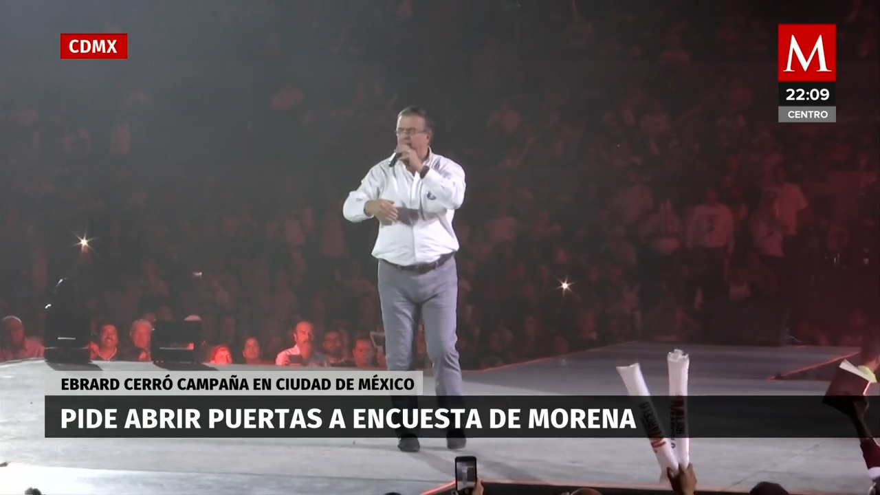 Ebrard concluye su gira en la Arena Ciudad de México con una mirada hacia las elecciones