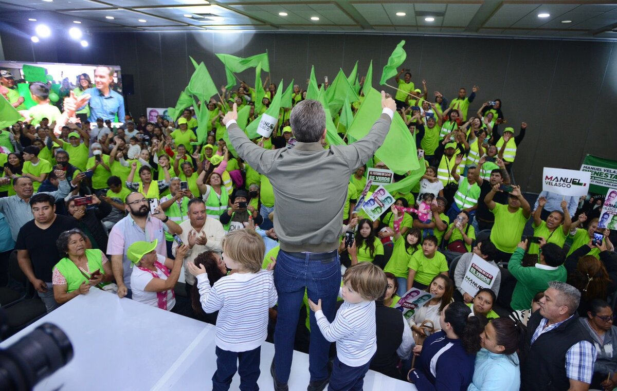 Manuel Velasco concluye asambleas rumbo a 2024. (Twitter)