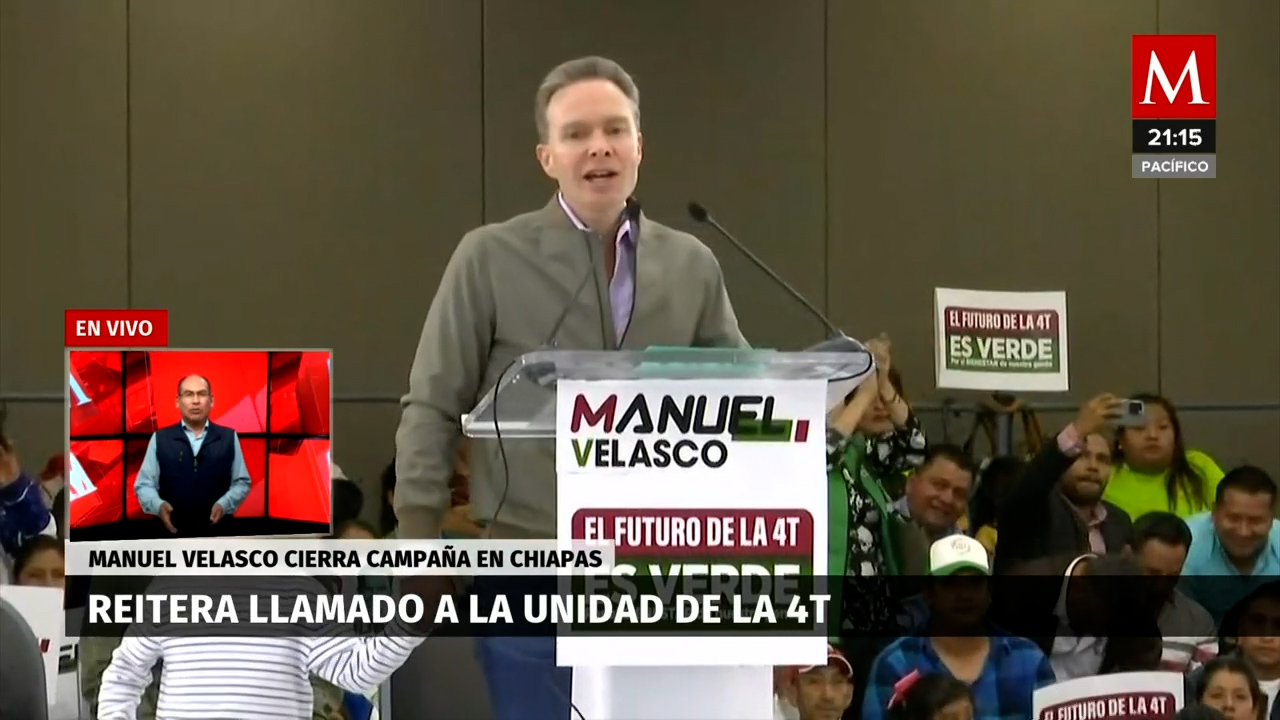 Manuel Velasco insta a "Corcholatas" a priorizar la unidad sobre las ambiciones individuales