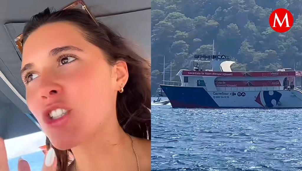 La influencer visitó un Carrefour en medio del mar.