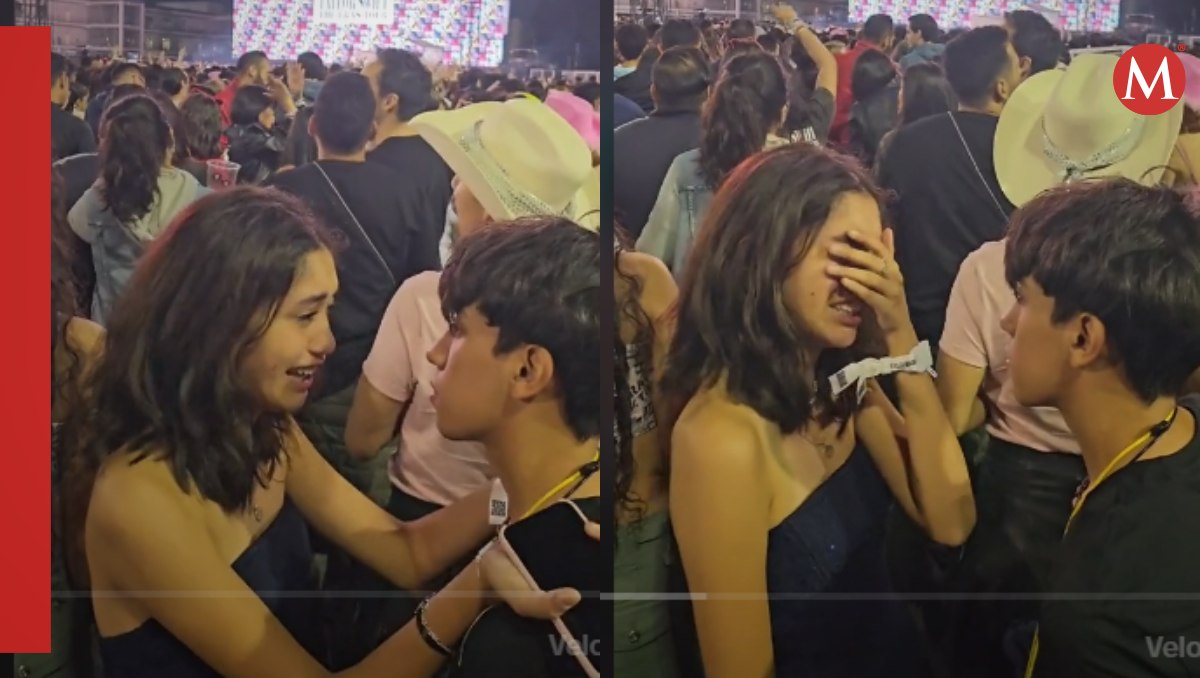 Novios se vuelven virales en concierto de Taylor Swift | captura