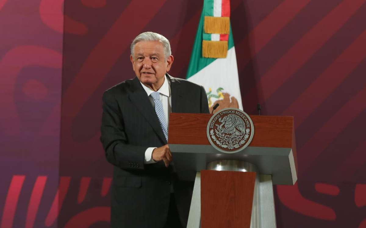 Conferencia mañanera del Presidente el 29 de agosto en Palacio Nacional. | Araceli López