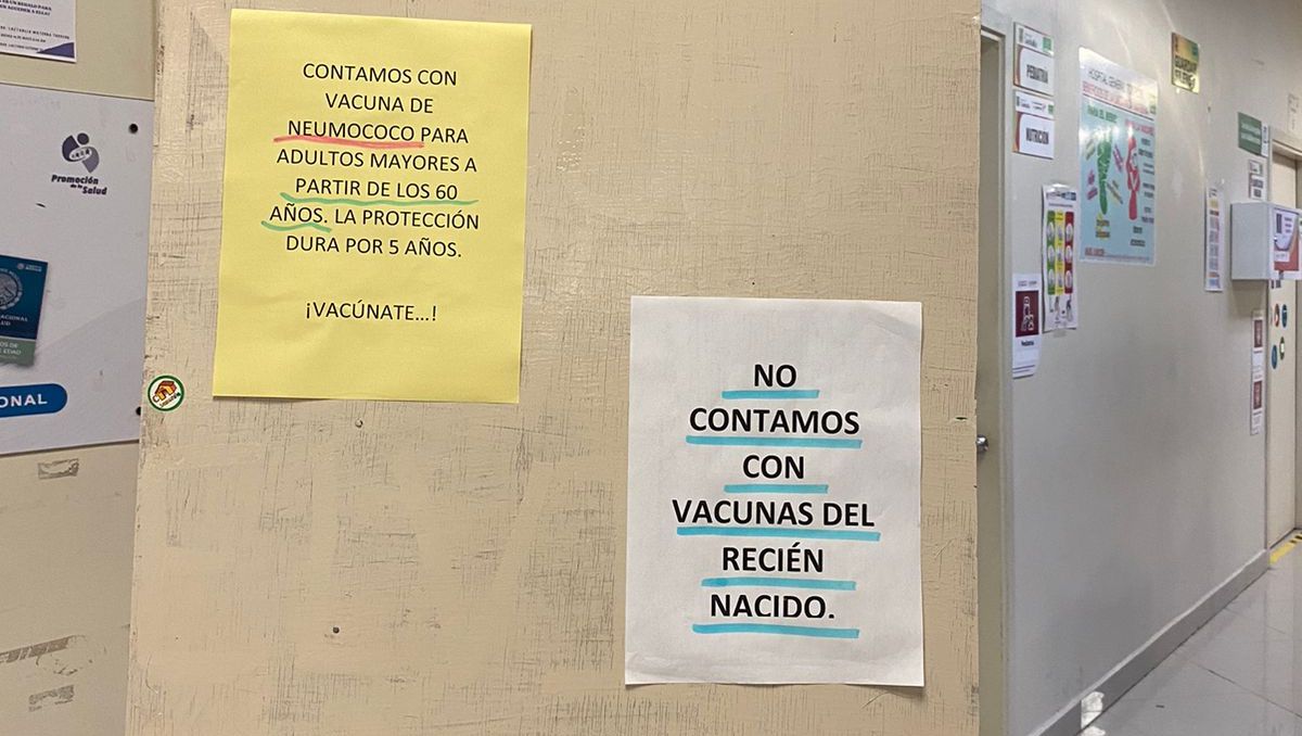 Desabasto de vacunas en Torreón.