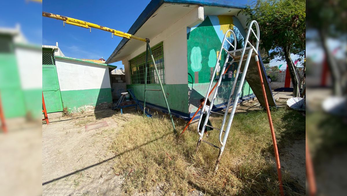 Jardín de niños Jorge Obispo Hernández de la colonia Ampliación Zaragoza Sur. (Especial)