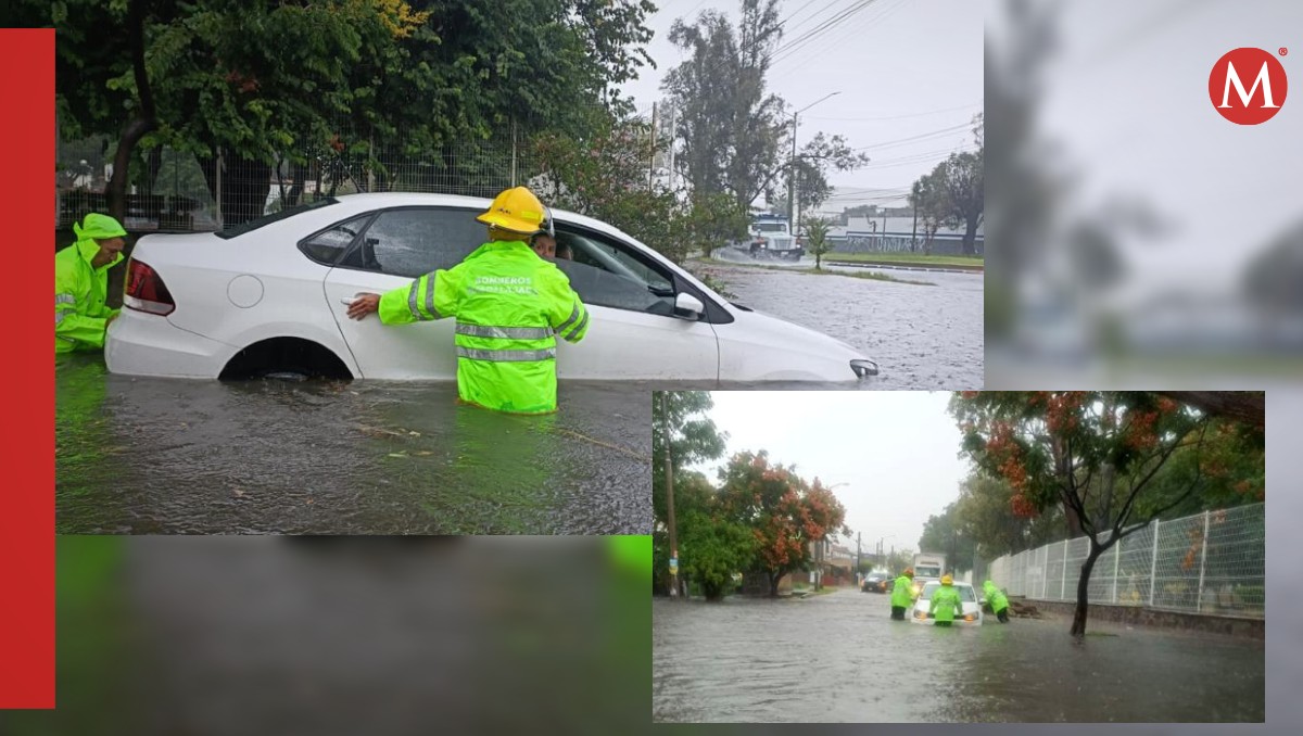 Varios autos se quedaron varados por el nivel del agua en Guadalajara (Especial)