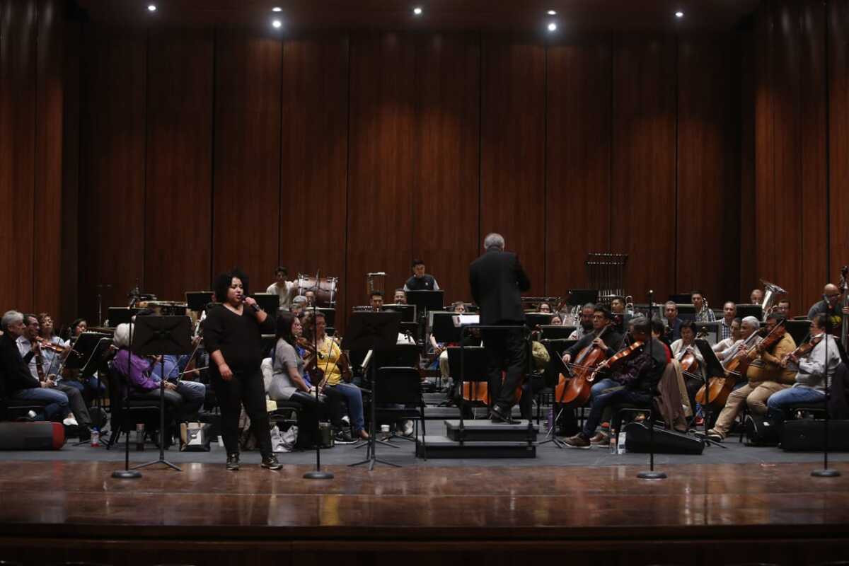 Conferencia de prensa por parte de la Orquesta sinfónica nacional sobre el programa homenaje a José Alfredo Jiménez.  |  Ariana Pérez