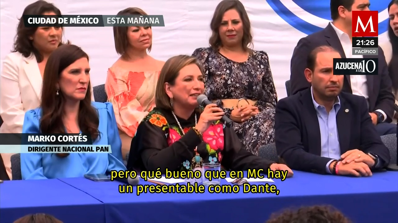 Marko Cortés y Xóchitl Gálvez abordan la posibilidad de diálogo con emecistas rebeldes