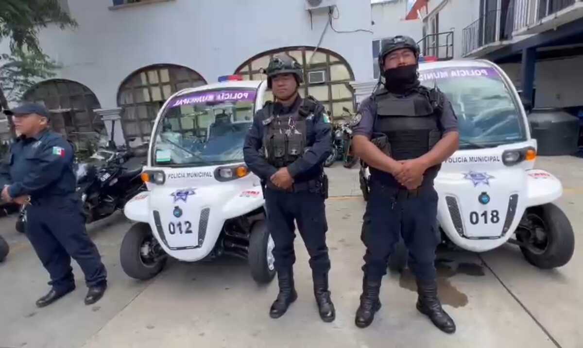 La patrullas utilizadas para el operativo son eléctricas (Oscar Rodríguez).