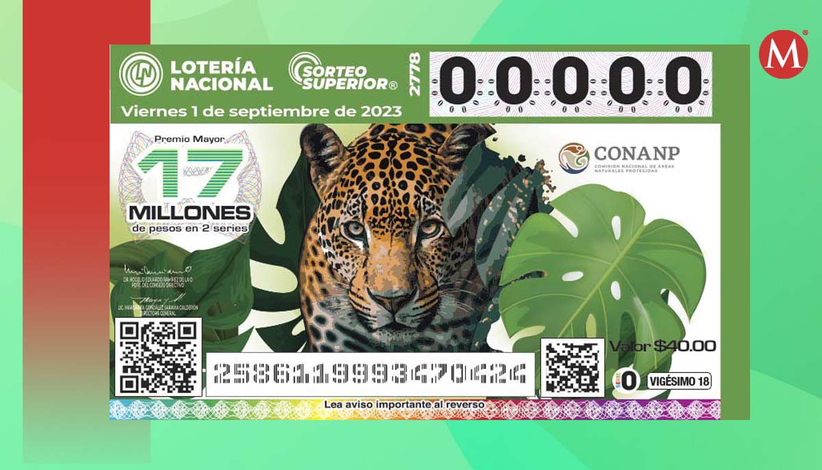 Boleto Sorteo Superior 2778 | MILENIO
