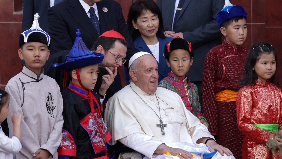 Papa Francisco durante su visita a Mongolia | AFP