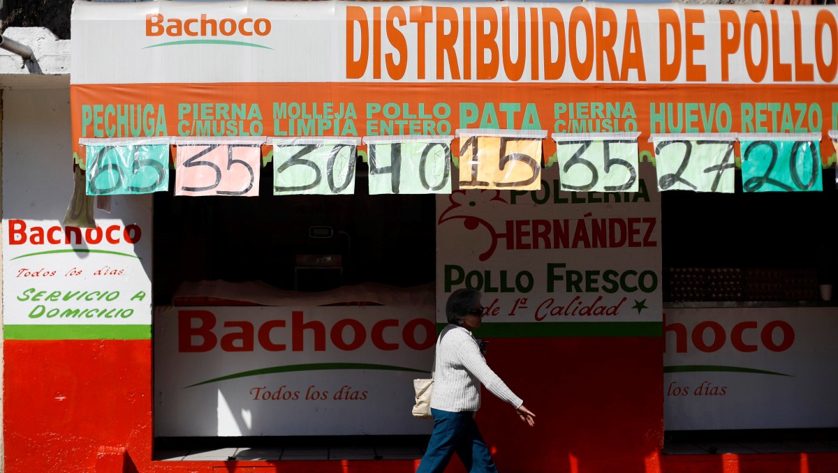 Tienda vende productos Bachoco, un productor avícola, en Ciudad de México. Noviembre de 2017. Foto: (Reuters)